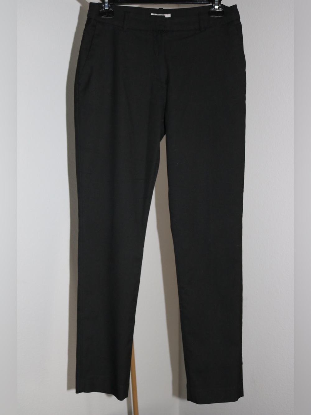 H&M Black Slim Fit Ankle Work Pants Size 6 Skinny Tapered Dress Slacks
